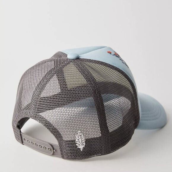 NWT Free People Trail Runner Trucker Hat in Flint Stone main image 2